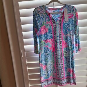 Lilly Pulitzer NWT Vibrant Blue and Pink Dress